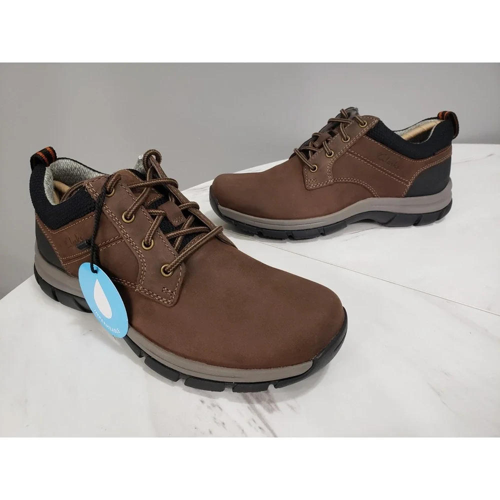 NEW NO‎ BOX Clarks Men's Walpath Step Loafer Dark Brown SIZE 8 Hiking Shoes